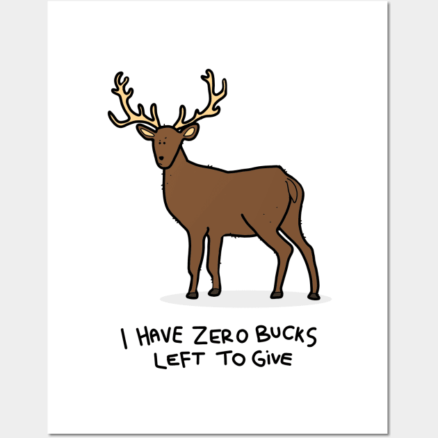 Grumpy Stag Wall Art by grumpyanimals